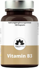 Vitamin Fuchs Niacin Vitamin B3 vegan ohne Zusatzstoffe 120 Kapseln – Bild 1 von 3