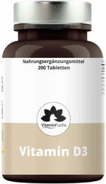 Vitamin Fuchs Vitamin D3 Tabletten 1000 IE vegetarisch ohne Zusatzstoffe – Bild 1 von 1