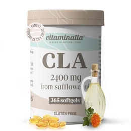 Vitaminalia CLA Weichkapseln mit 2400 mg konjugierter Linolsäure, glutenfrei, 365 Kapseln – Bild 1 von 2