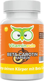 Vitamineule® Beta Carotin Kapseln mit Vitamin A vegan ohne Zusatzstoffe – Bild 1 von 1