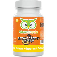 Produktbild von Vitamineule® Beta Carotin Kapseln mit Vitamin A vegan ohne Zusatzstoffe