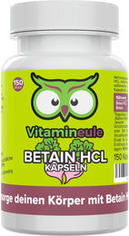 Vitamineule® Betain-HCl Kapseln vegan ohne Zusatzstoffe 150 Stück – Bild 1 von 1