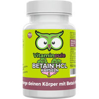 Produktbild von Vitamineule® Betain-HCl Kapseln vegan ohne Zusatzstoffe 150 Stück