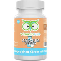 Produktbild von Vitamineule Calcium Komplex Kapseln mit Calciumcitrat und Calciumcarbonat ohne Zusatzstoffe für Erwachsene und Kinder 120 Stück