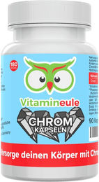 Vitamineule® Chrom Kapseln 500 µg vegan ohne Zusatzstoffe 180 Stück – Bild 1 von 1