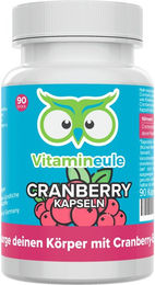 Vitamineule® Cranberry Kapseln mit 250 mg 100:1 Extrakt vegan und ohne Zusatzstoffe – Bild 1 von 1