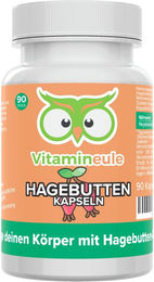 Vitamineule® Hagebutte Kapseln mit 500 mg 10:1 Extrakt vegan und ohne Zusatzstoffe – Bild 1 von 1