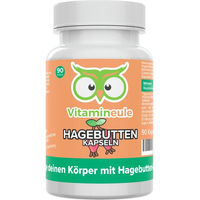Produktbild von Vitamineule® Hagebutte Kapseln mit 500 mg 10:1 Extrakt vegan und ohne Zusatzstoffe