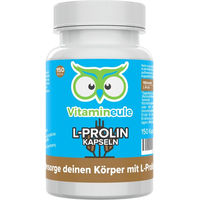 Produktbild von Vitamineule® L-Prolin Kapseln vegan ohne Zusatzstoffe