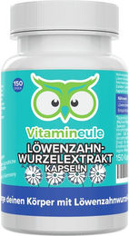 Vitamineule® Löwenzahnwurzelextrakt Kapseln 500 mg 10:1 Extrakt vegan und ohne Zusatzstoffe – Bild 1 von 1