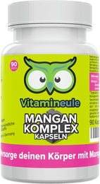 Vitamineule Mangan Komplex Kapseln vegan ohne Zusatzstoffe 90 Stück – Bild 1 von 1