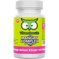 Produktbild von Vitamineule Mangan Komplex Kapseln vegan ohne Zusatzstoffe 90 Stück