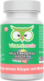 Vitamineule Mineralstoff-Komplex Multimineral Kapseln mit Spurenelementen für Erwachsene und Kinder 90 Stück – Bild 1 von 1