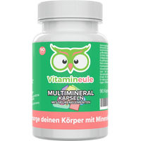Produktbild von Vitamineule Mineralstoff-Komplex Multimineral Kapseln mit Spurenelementen für Erwachsene und Kinder 90 Stück
