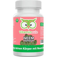 Produktbild von Vitamineule® Neem Kapseln 400 mg 4:1 Extrakt vegan und ohne Zusatzstoffe