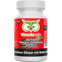 Produktbild von Vitamineule Roter Panax Ginseng Kapseln vegan ohne Zusatzstoffe