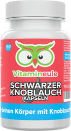 Vitamineule® Schwarzer Knoblauch Kapseln mit 700 mg 10:1 Extrakt vegan und ohne Zusatzstoffe 150 Stück – Bild 1 von 1