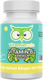 Vitamineule® Vitamin B2 Kapseln mit 200 mg Riboflavin vegan und ohne Zusatzstoffe – Bild 1 von 1