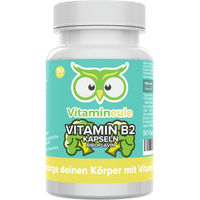 Produktbild von Vitamineule® Vitamin B2 Kapseln mit 200 mg Riboflavin vegan und ohne Zusatzstoffe