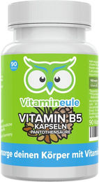 Vitamineule® Vitamin B5 Kapseln mit Pantothensäure 250 mg vegan und ohne Zusatzstoffe – Bild 1 von 1