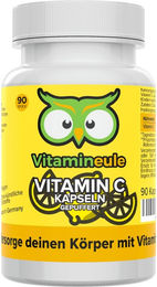 Vitamineule® Vitamin C Kapseln mit 500 mg gepuffertem Calciumascorbat vegan ohne Zusatzstoffe für Erwachsene und Kinder – Bild 1 von 1