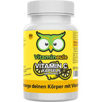 Produktbild von Vitamineule® Vitamin C Kapseln mit 500 mg gepuffertem Calciumascorbat vegan ohne Zusatzstoffe für Erwachsene und Kinder