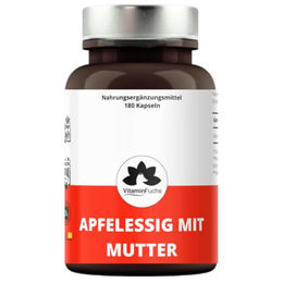 VitaminFuchs Apfelessig Kapseln mit Mutter vegan ohne Zusatzstoffe 180 Stück – Bild 1 von 8