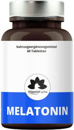 VitaminFuchs Melatonin Tabletten mit Passionsblume hochdosiert 60 Stück – Bild 1 von 2