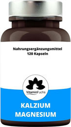 VitaminFuchs Mineralstoff-Komplex Kalzium Magnesium Kapseln vegan ohne Zusatzstoffe 365 Stück – Bild 1 von 2