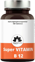 VitaminFuchs Vitamin B12 Lutschtabletten mit Orangen-Geschmack vegan ohne Zusatzstoffe 180 Stück – Bild 1 von 3