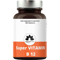 Produktbild von VitaminFuchs Vitamin B12 Lutschtabletten mit Orangen-Geschmack vegan ohne Zusatzstoffe 180 Stück