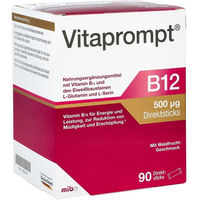 Produktbild von Vitaprompt B12 500 µg Direktsticks vegan 90 Stück