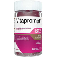 Produktbild von Vitaprompt Vitamin B12 500 µg Weichgummis 60 Stück vegan zuckerfrei glutenfrei laktosefrei