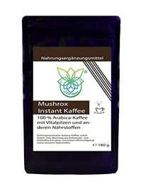 VITARAGNA Mushrox Vitalpilz Kaffee Arabica Instant Mushroom Coffee mit Cordyceps, Ganoderma und Reishi, Pulver, 30 Portionen, vegan, glutenfrei und laktosefrei – Bild 1 von 7