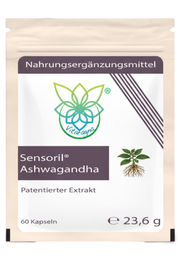 Vitaragna Sensoril Ashwagandha mit Withanoliden patentierter Extrakt aus Wurzel und Blatt 60 Kapseln – Bild 1 von 4