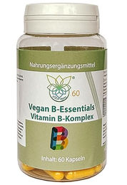 VITARAGNA Veganer Vitamin B-Komplex, 60 Kapseln, hochdosiert, glutenfrei, laktosefrei und ohne Zusatzstoffe – Bild 1 von 3