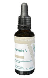 VITARAGNA Vitamin A Tropfen mit Retinylpalmitat in MCT-Öl, 30 ml (960 Tropfen), hochdosiert und ohne Zusatzstoffe – Bild 1 von 2