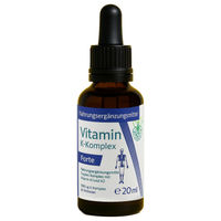 Produktbild von VITARAGNA Vitamin K2 Forte Tropfen mit K1 und K2 K-Komplex Menaquinon MK7 hochdosiert 20 ml
