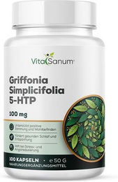 VitaSanum 5-HTP Griffonia 100 mg Kapseln vegan – Bild 1 von 1
