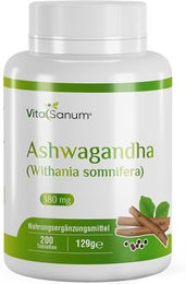 VitaSanum Ashwagandha Extrakt Tabletten 200 mg – Bild 1 von 1