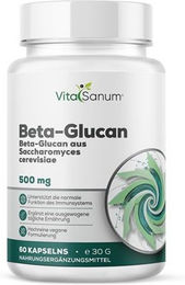 VitaSanum Beta-Glucan 500 Kapseln vegan ohne Zusatzstoffe 60 Stück – Bild 1 von 1