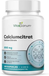 VitaSanum Calciumcitrat Kapseln vegan 120 Stück – Bild 1 von 1