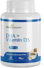 VitaSanum DHA + Vitamin D3 Kapseln für Schwangere und Stillende 60 Stück – Bild 1 von 1