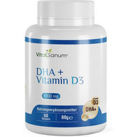 Produktbild von VitaSanum DHA + Vitamin D3 Kapseln für Schwangere und Stillende 60 Stück