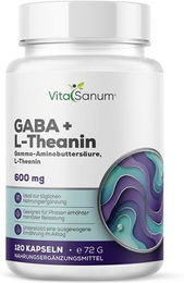 VitaSanum GABA + L-Theanin Anti-Stress-Komplex vegan 120 Kapseln – Bild 1 von 1