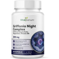 Produktbild von VitaSanum Griffonia Night Complex mit 5-HTP und Vitamin B6 Kapseln ohne Gelatine 60 Stück