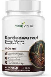 VitaSanum Kardenwurzel Dipsacus fullonum Kapseln vegan ohne Zusatzstoffe 100 Stück – Bild 1 von 1