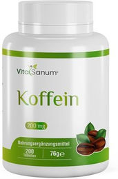 VitaSanum Koffein Tabletten 200 mg – Bild 1 von 1