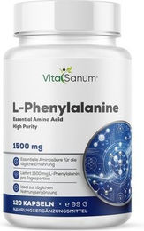VitaSanum L-Phenylalanin 1500 mg Vegan Kapseln 120 Stück – Bild 1 von 1