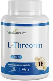 VitaSanum L-Threonin Kapseln 100 Stück – Bild 1 von 1